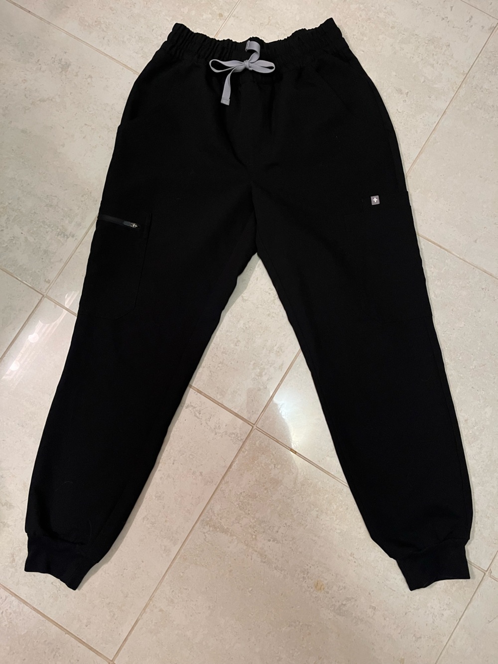 Figs Black Womens XS Zamora Jogger Scrubs
